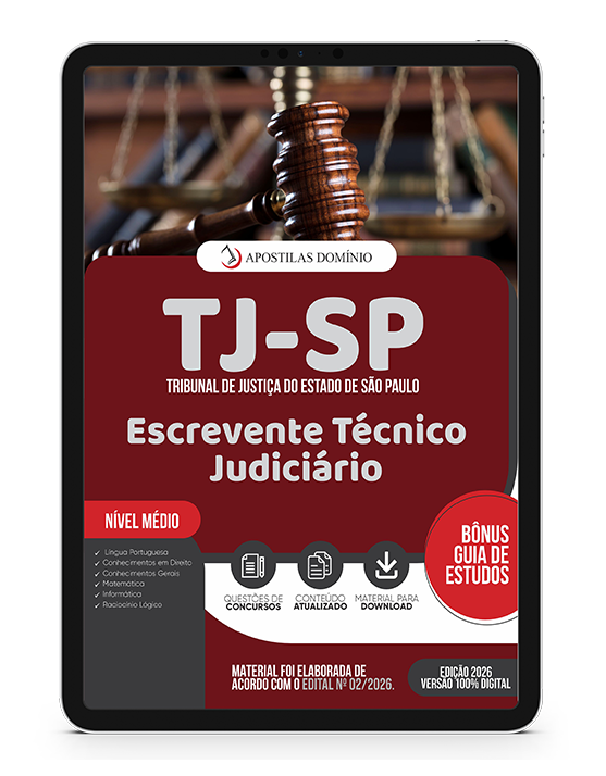 Apostila TJ-SP 2026 - Escrevente Técnico Judiciário