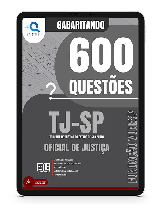 Gabaritando 600 Questões - TJ/SP - Oficial de Justiça